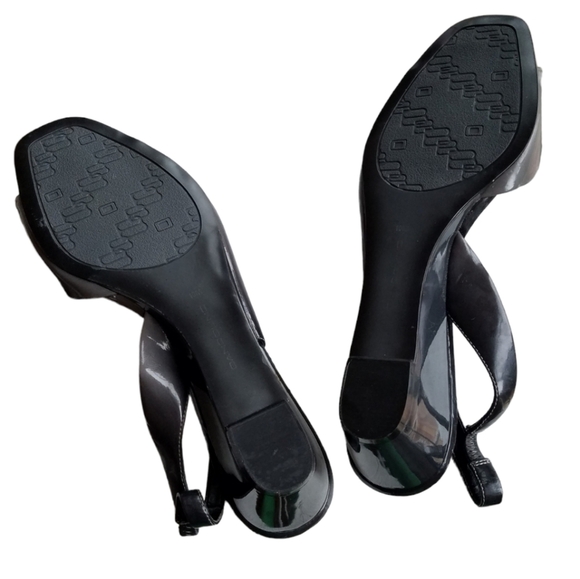 Bandolino Gray ombre Wedge Open Toe sling back BDJAYY Size 10M - Picture 5 of 12